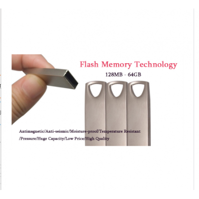 Silver 8GB Metal Key Shaped USB 2.0 Flash Drive, Golden key drive memory